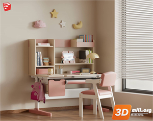Kid's table and chairs Skp Files 